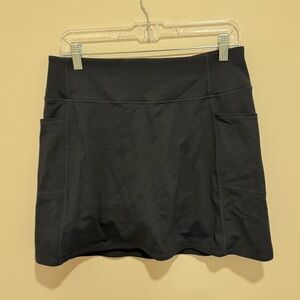 Skechers Black Athletic Skort Size L Activewear Golf Tennis outdoor with pockets